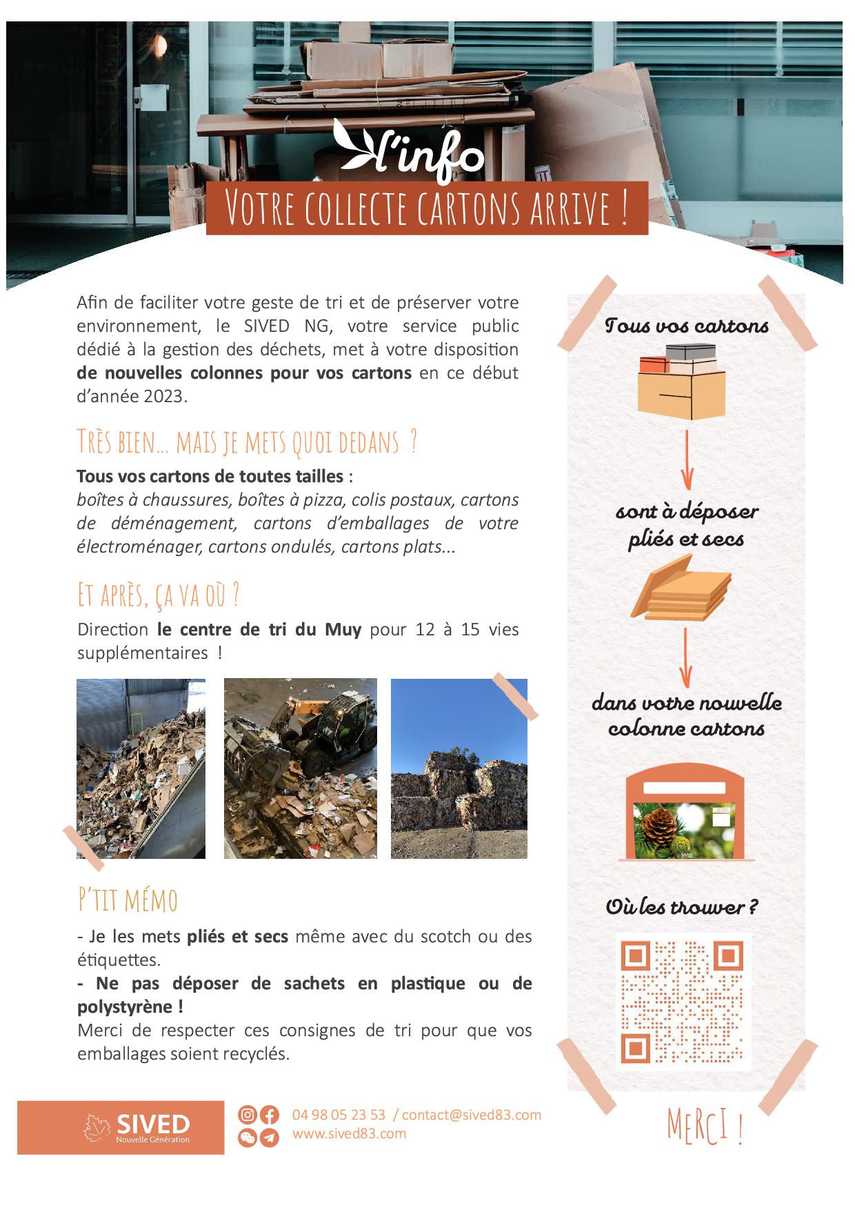 FLYER COLONNE CARTON MISE EN PLACE SIVED NG 
