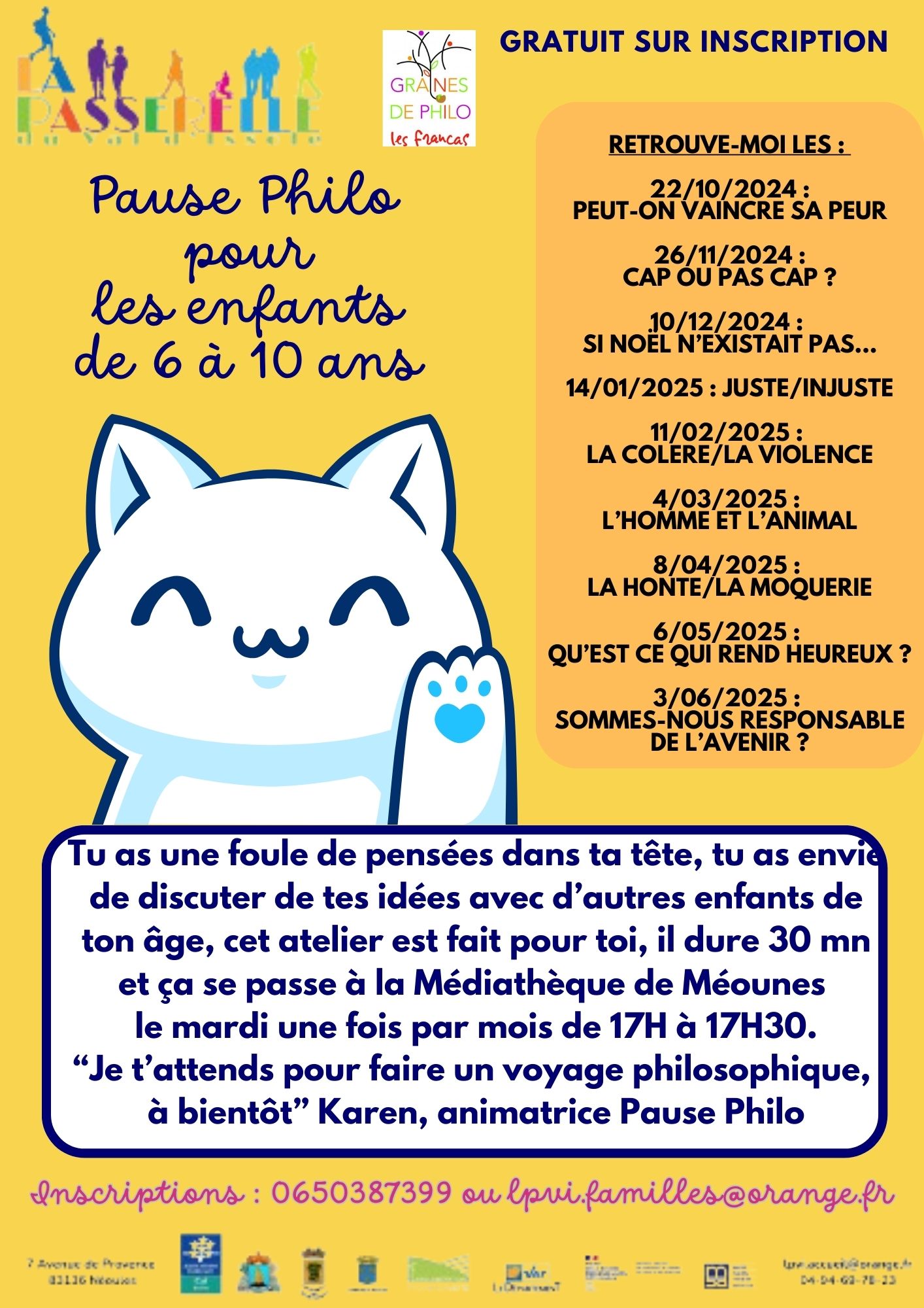 Pause Philo pour les enfants de 6 à 10 ans